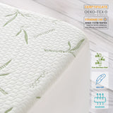 Lux Decor Waterproof Mattress Protector Twin - Premium Bamboo Viscose Twin Mattress Cover, Ultra-Soft Noiseless Cooling Mattress Pad Cover for Bed with 16” Deep Pocket Fitted Mattress Protector