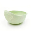 2-In-1 Rice Strainer Beans Washer Strainers and Colanders-Washing Bowl for Vegetables and Fruits Kitchen Supplies Accessories
