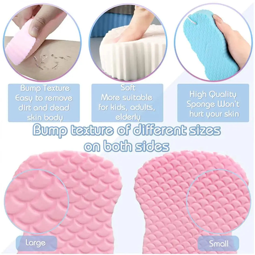 Exfoliating Bath Sponge – Soft Body Scrubber for Deep Cleansing & Dead Skin Removal