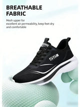Men'S Breathable Mesh Running Shoes | Stable Support Training Sneakers