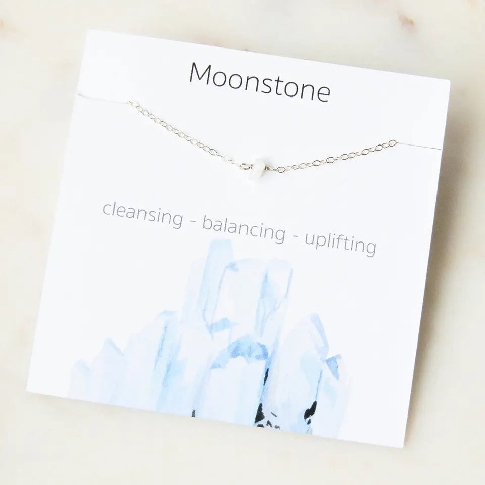 Stone Charm Necklace for Women — Raw Natural Gemstone Pendant