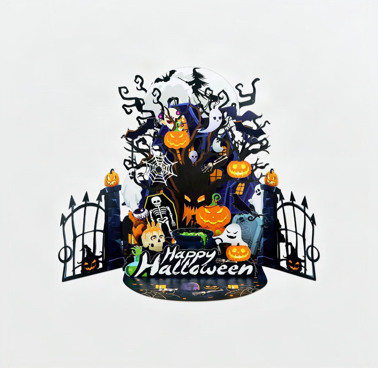Pop up Halloween Card, Halloween Gifts for Kids Friends Cat Lovers