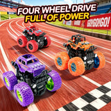 Monster Trucks for Boys Age 4-7, Toy Trucks for Toddlers 2-4 Years (4 Pack)