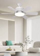 LED Fan Cross-Border New Ultra-Quiet Fan Light E27 Detachable Fan Blade Light Restaurant Bedroom Remote Control Ceiling Fan Light