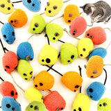 20 Pcs Cat Toys, Catnip Mice, Cat Mouse Toys, Catnip Cat Toys, Interactive Play for Cat, Puppy, Kitty, Kitten (Grey)