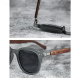 Wood Sunglasses Polarized for Men Women Uv Protection Wooden Bamboo Frame Mirrored Sun Glasses