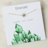 Stone Charm Necklace for Women — Raw Natural Gemstone Pendant