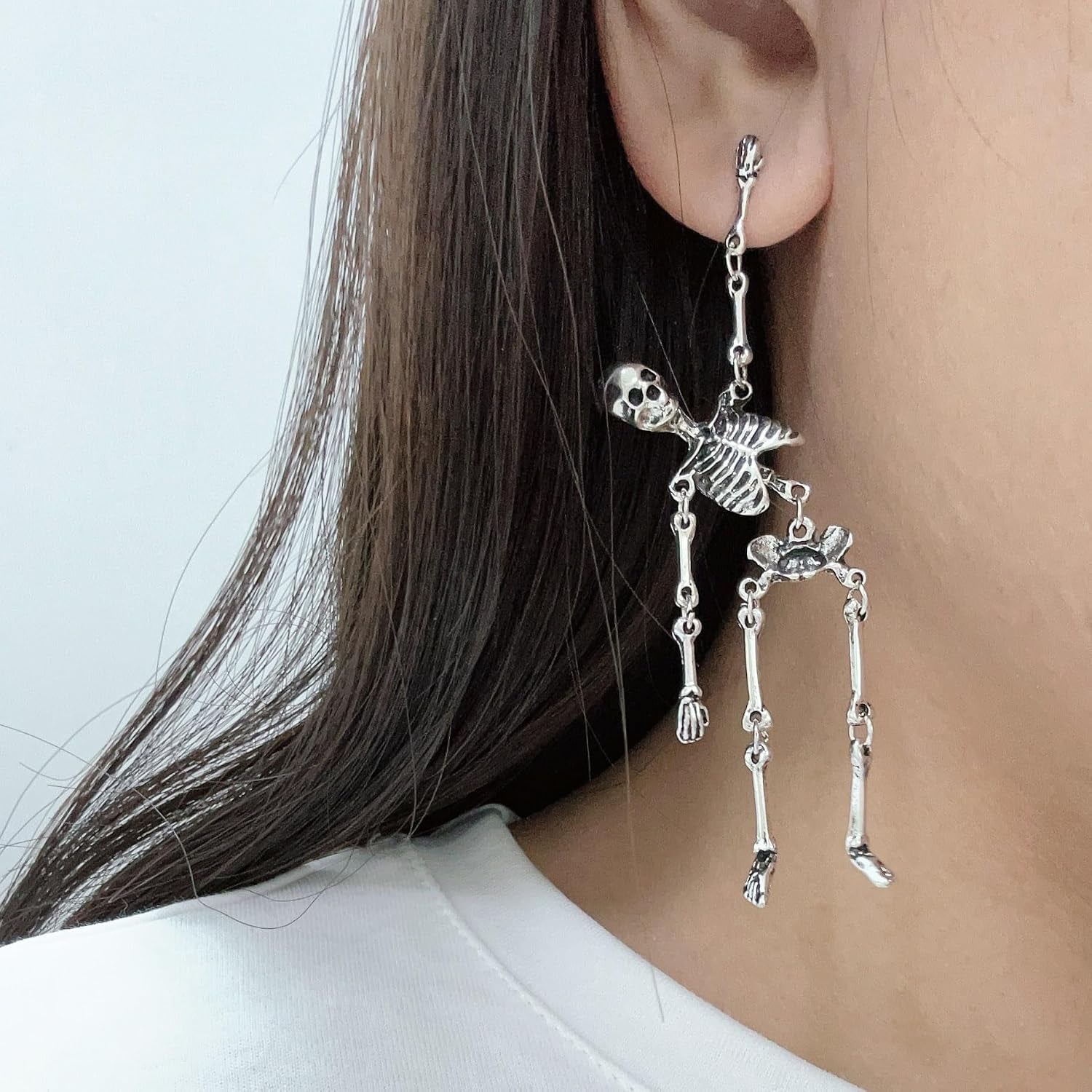 Halloween Earrings for Women Gothic Punk Skull Halloween Jewelry