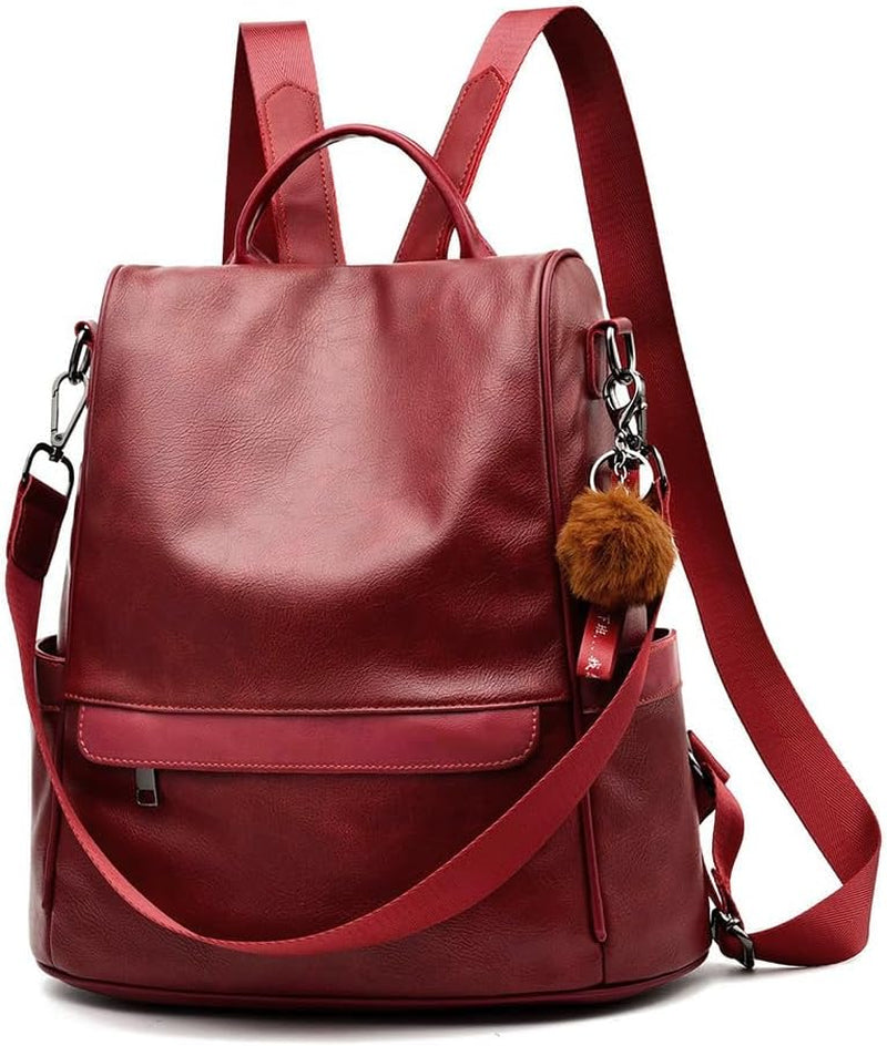 Women Backpack Purse PU Leather Anti-Theft Casual Shoulder Bag Fashion Ladies Satchel Bags