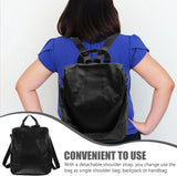 PU Leather Women Backpack anti Theft Large Capacity Travel Bag