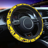 Leopard Steering Wheel Covers Non Slip Neoprene Steering Wheel Protector Cover Universal 15 Inch for Men Women