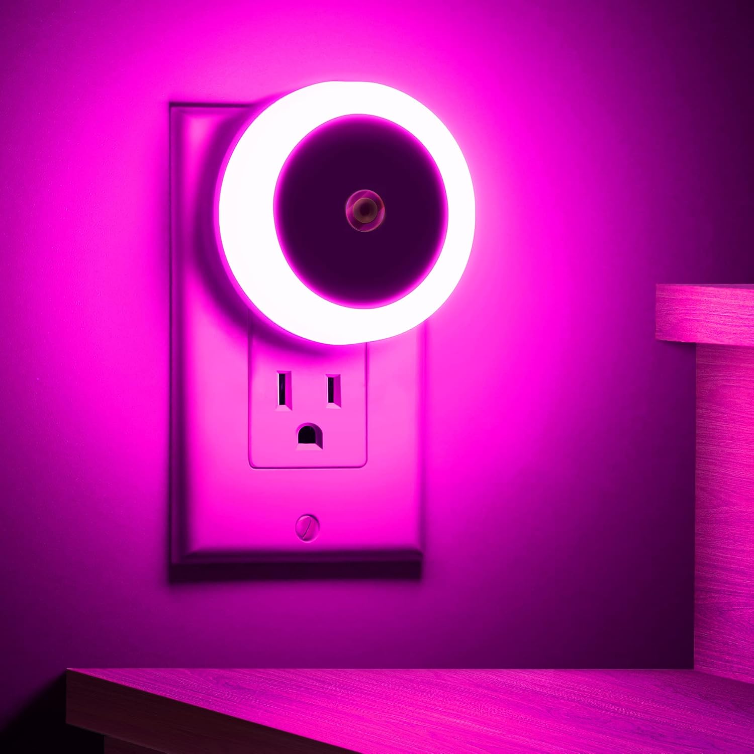 LED Night Lights Plug into Wall [4 Pack] Plug in Night Light Warm