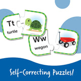 ABC Puzzle Cards, Kindergarten Readiness, Self Correcting Puzzles, Alphabet Learning Games, Puzzles for Toddlers, Ages 3+