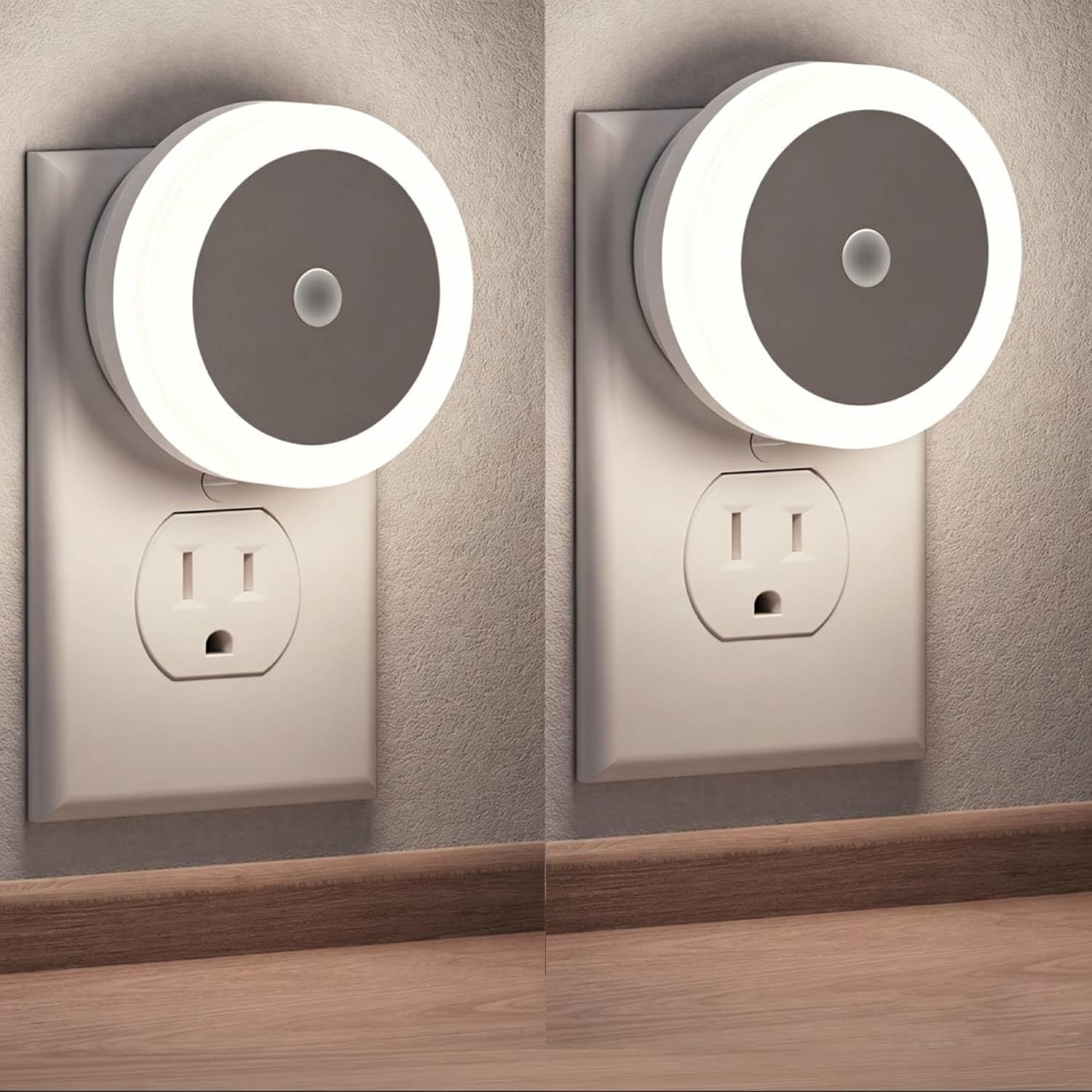 LED Night Lights Plug into Wall [4 Pack] Plug in Night Light Warm