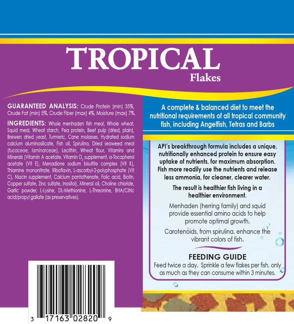 Aquarium Water Treatment & Trop. Fish Food: Stress Coat 16 Oz, Stress Zyme 16 Oz, Tropical Flakes 1.1 Oz