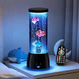 7-Color LED Bubble Aquarium Lamp with Moving Fish