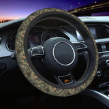 Leopard Steering Wheel Covers Non Slip Neoprene Steering Wheel Protector Cover Universal 15 Inch for Men Women