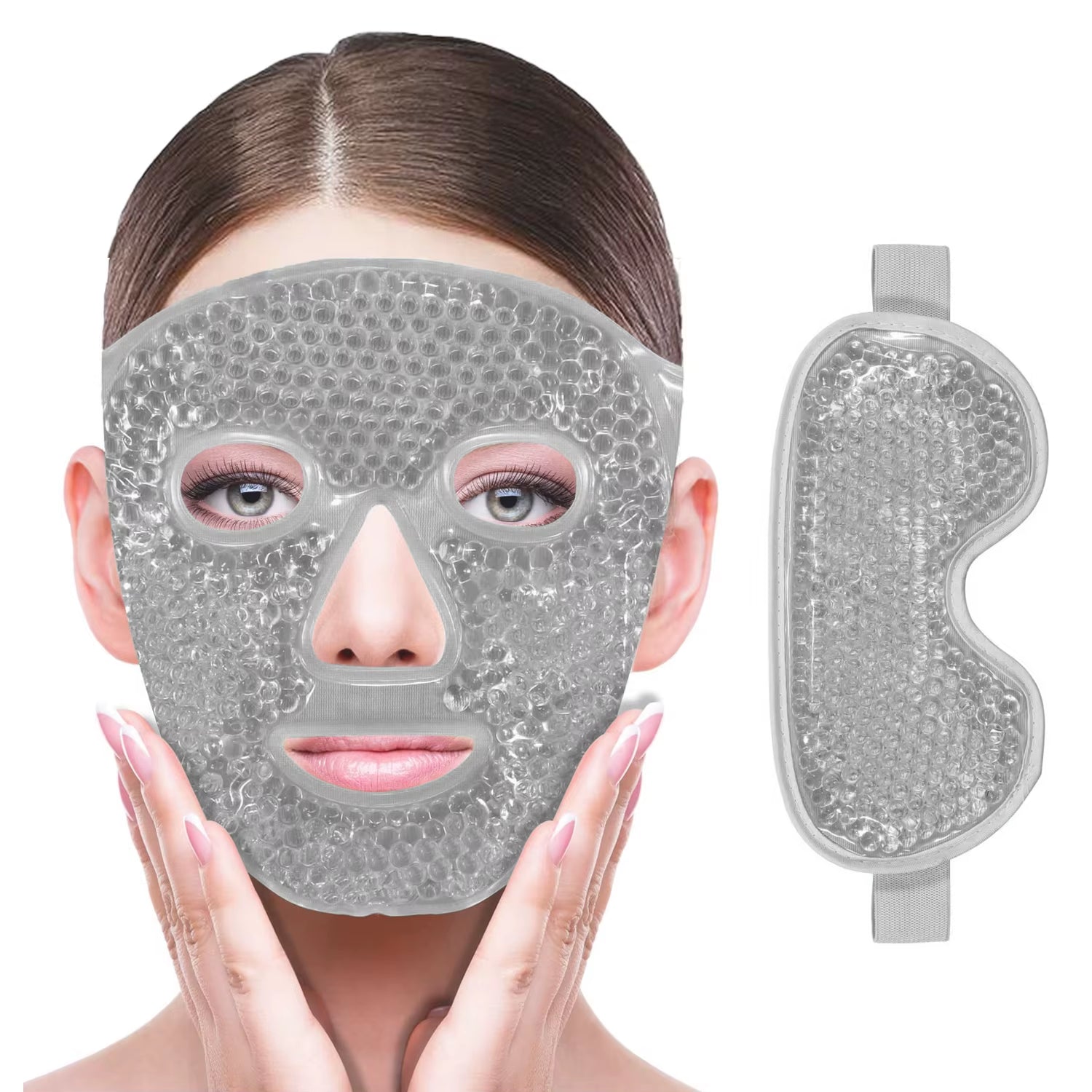Gel Cooling Face & Eye Mask – Hot & Cold Therapy Pack
