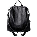 Women’s PU Leather Anti-Theft Travel Backpack