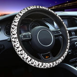 Leopard Steering Wheel Covers Non Slip Neoprene Steering Wheel Protector Cover Universal 15 Inch for Men Women