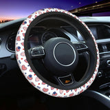 Leopard Steering Wheel Covers Non Slip Neoprene Steering Wheel Protector Cover Universal 15 Inch for Men Women