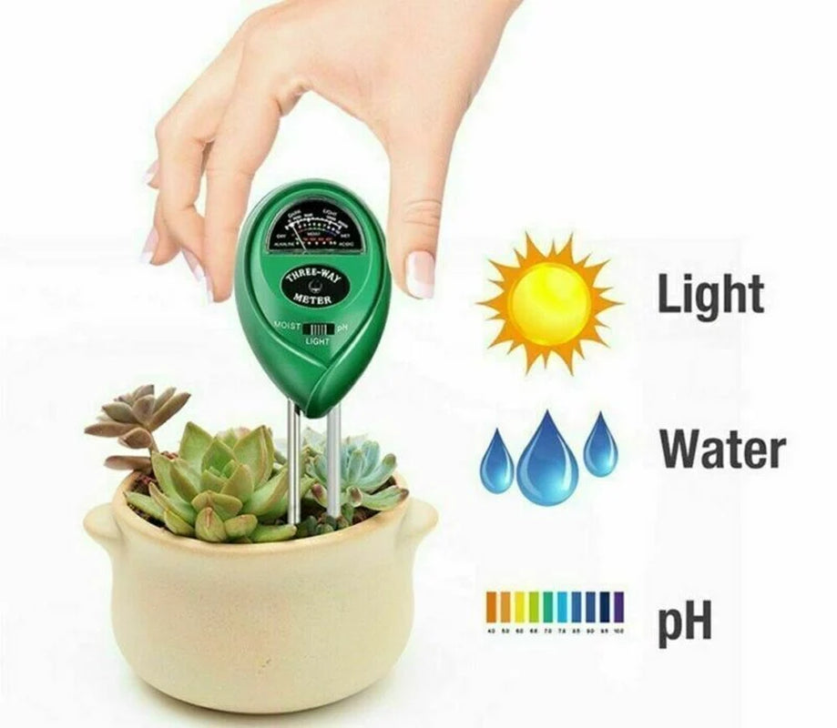 3 in 1 PH Tester Soil Water Light Test Meter for Garden Plant Seeding