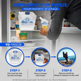 Premium Collapsible Water Container Bags 1.3 Gal (4-Pack)
