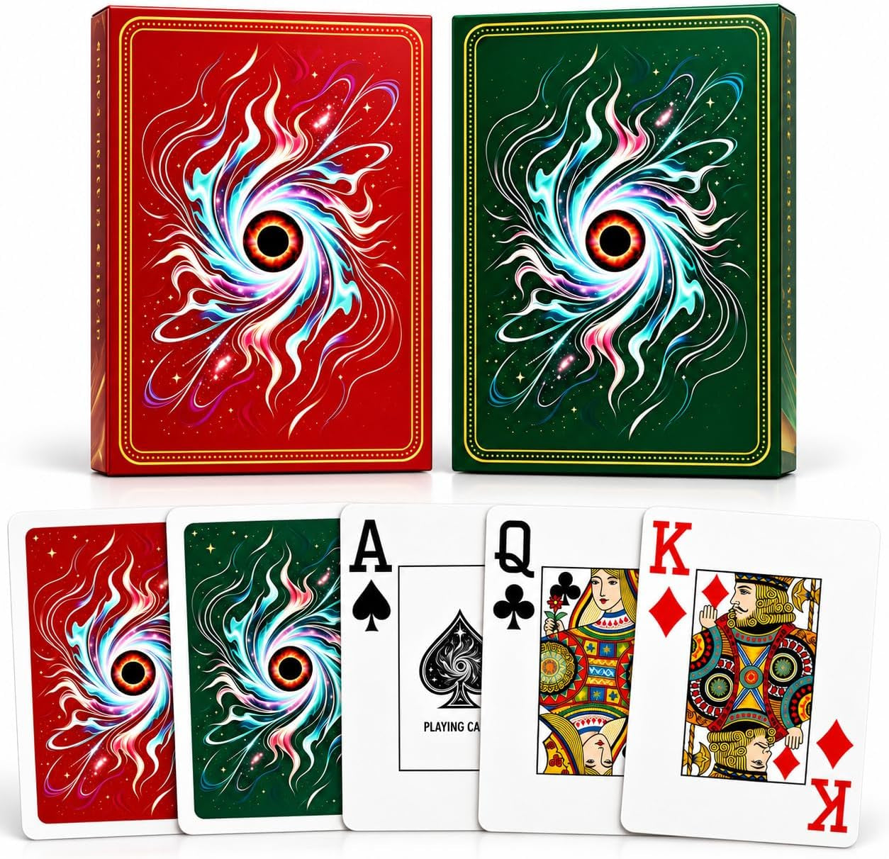 Waterproof Playing Cards, Deck of Cards, Poker Cards (Black)