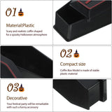 10Pcs Halloween Mini Coffin Box Fake Coffin Treat Boxes with Lid Black Mini Casket for Candy Jewelry Party Favors Kids Spooky Decorations 2.95X1.57In
