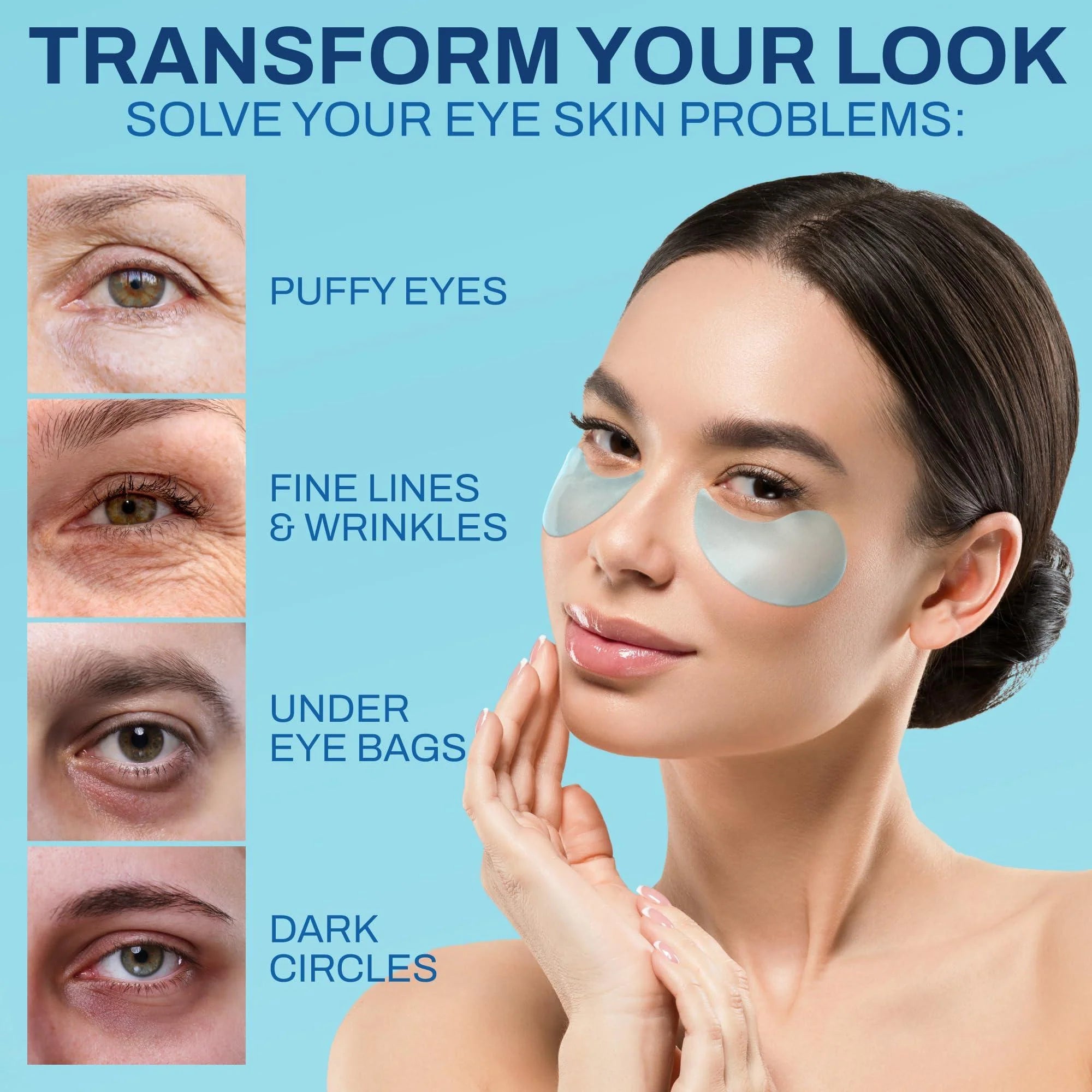 Hyaluronic Acid Under Eye Patches (30 Pairs)
