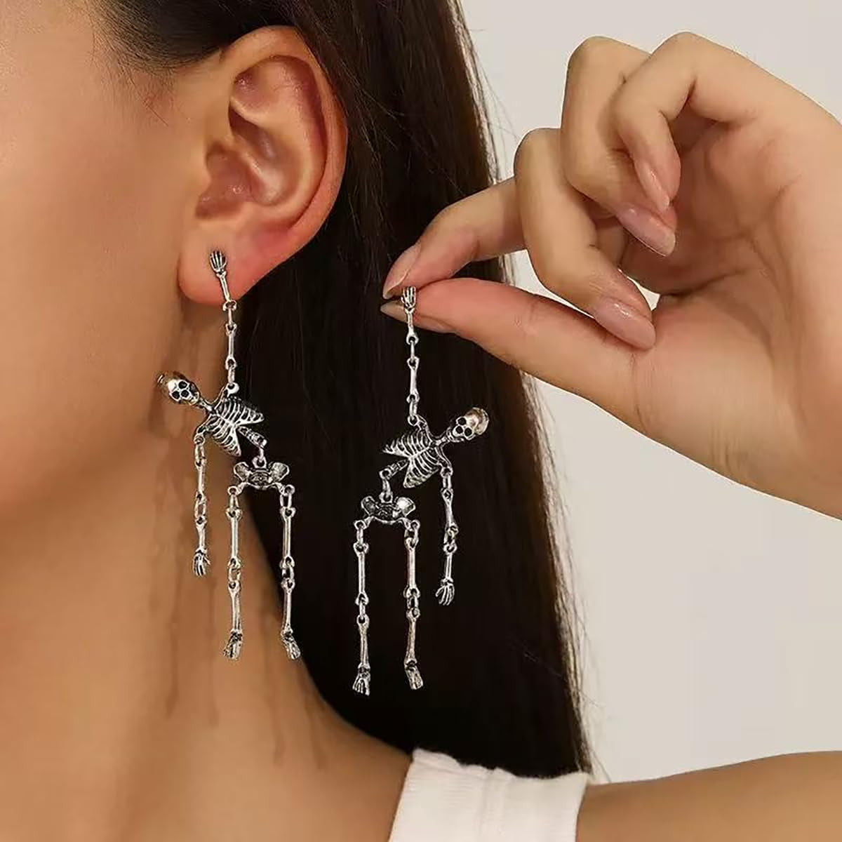 Halloween Earrings for Women Gothic Punk Skull Halloween Jewelry