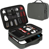 Electronics Organizer Travel Case, Cable Organizer Bag, Black
