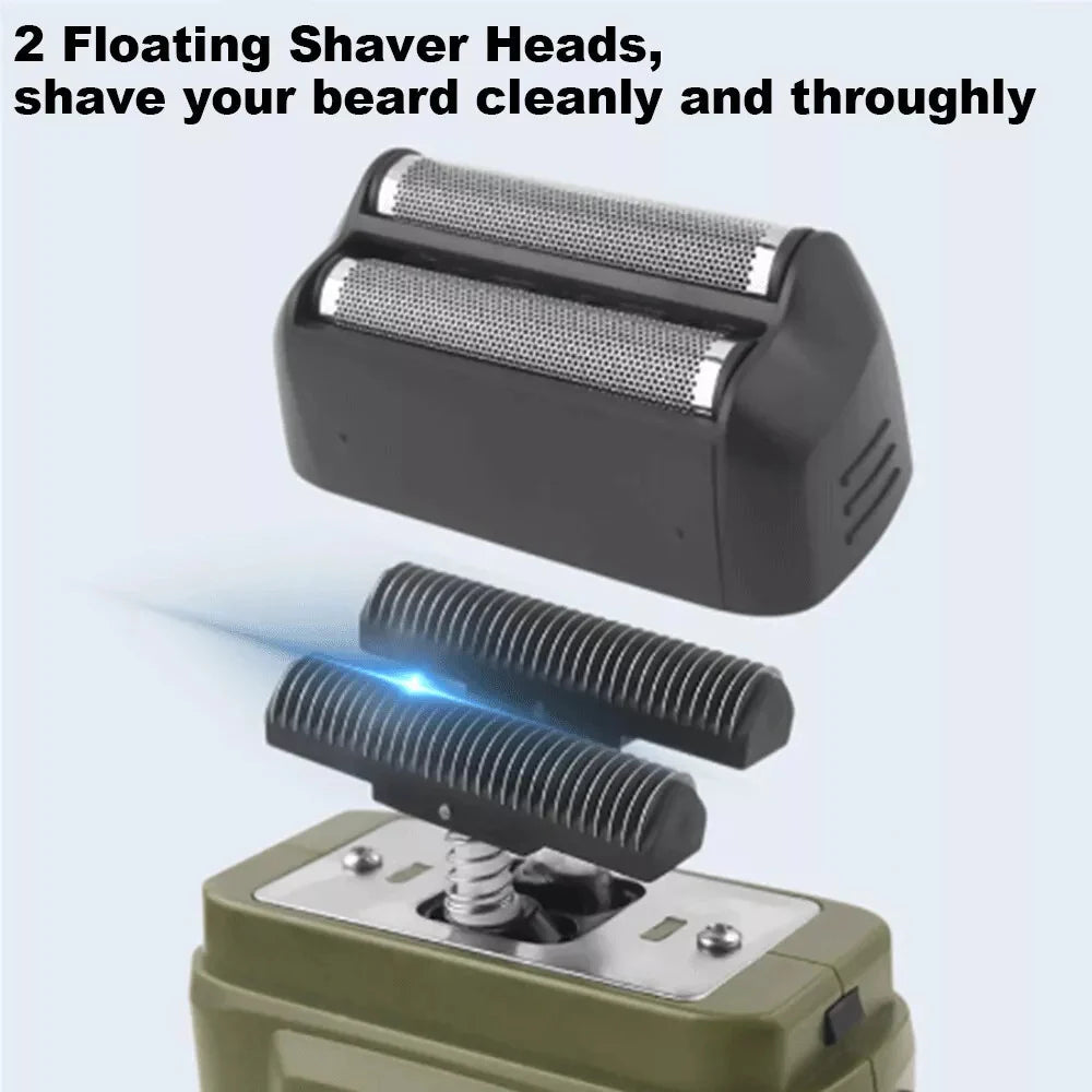 Mens USB Electric Shaver Trimmer Razor Rechargeable Hair Beard Shaving Machine