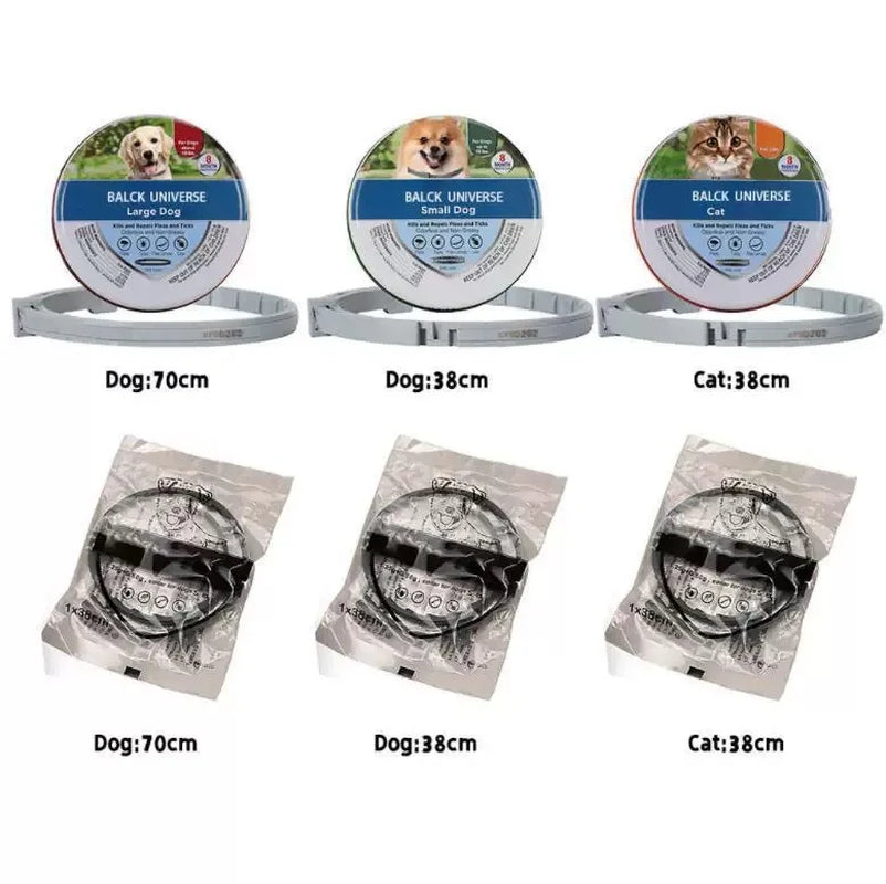 Flea Collar for Pets, Dogs and Cats, to Deworm and Prevent Fleas