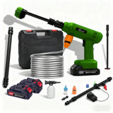 Electric Cordless High Pressure Car Wash Gun Washer Supplies Spray Cleaner Car Wash Cleaning for Car, Truck, Boat & More