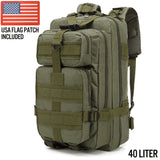 Xgear Tactical Large 40L Tactical Backpack Survival Bag