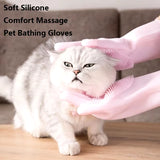 Silicone Pet Grooming Glove – Hair Removal & Bath Brush