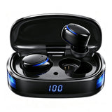 Wireless Earbuds Noise Cancelling, IPX8 in Ear Headphones, Deep Bass, 60H LED Case, Clear Calls, Touch Control for Sleep/Running