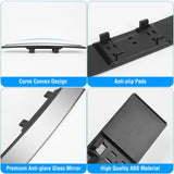 Car Rearview Mirror 11.4In Interior Clip-On Curve Convex Panoramic Anti-Glare Rear View Mirrors with Wide Viewing Range for Cars Suvs Trucks Vehicles
