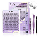 【Deals for You】Flora Natural C Curl Kit - 120Pcs 8-18Mm Eyelash Cluster DIY Springtok Lash Extensions at Home Makeup Cosmetic with Natural Lash Look