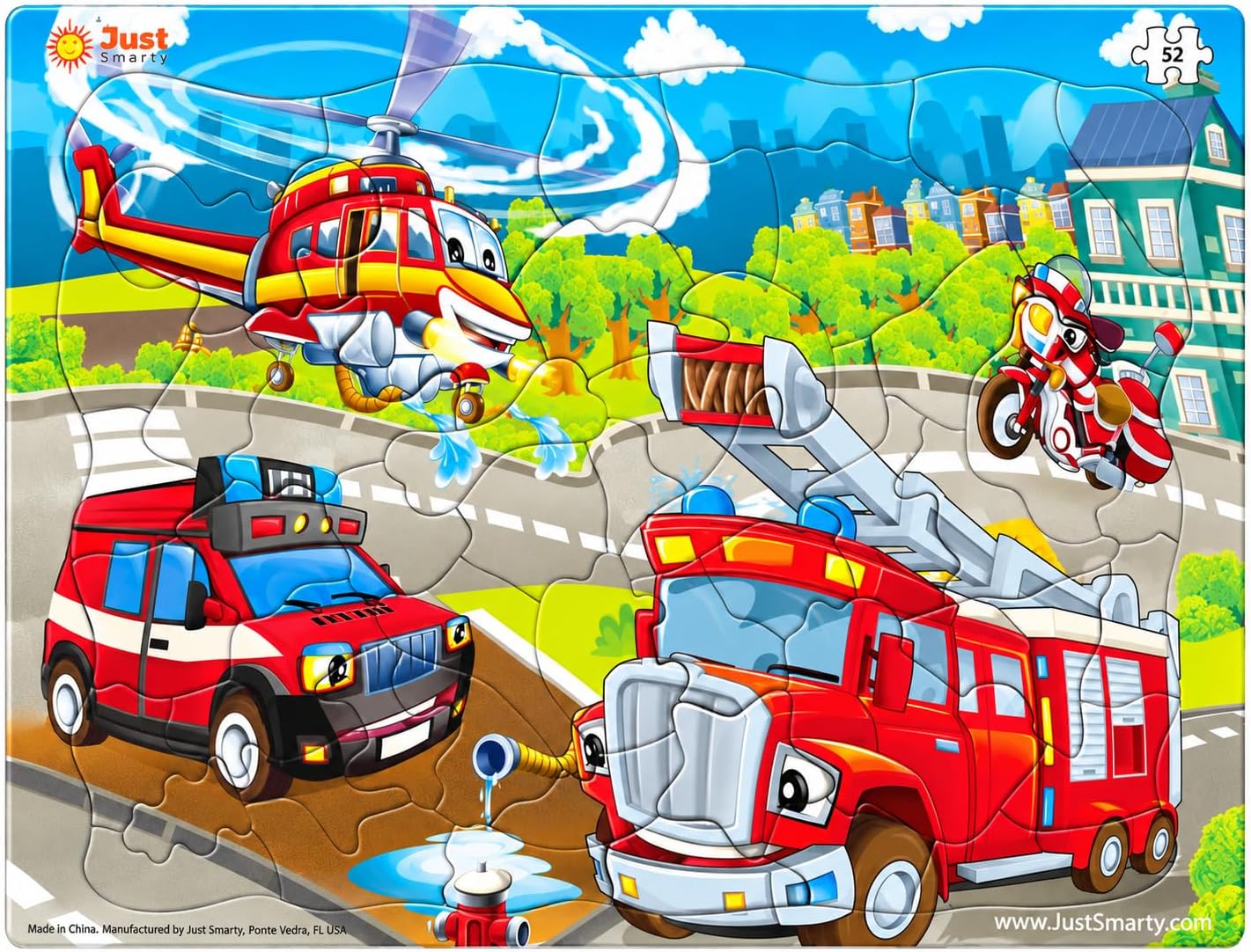 Train Puzzle for Kids, 31-Piece Railroad Jigsaw Puzzle