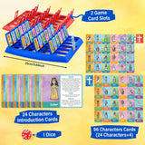 Guess Bilble Who Game for Kids, Who I Am Board Games, 2 Players Logic Deduction Christian Games with 24 Holy Bible Characters Cards, Classic Guessing Games for Families Night and Gifts
