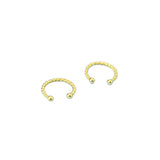 Twisted Cuff Earrings for Women — 925 Sterling Silver, 18K Gold Plated, No Piercing Needed
