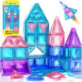 Mini Magnetic Tiles Travel Set STEM Educational Toys for Boys & Girls 3-8