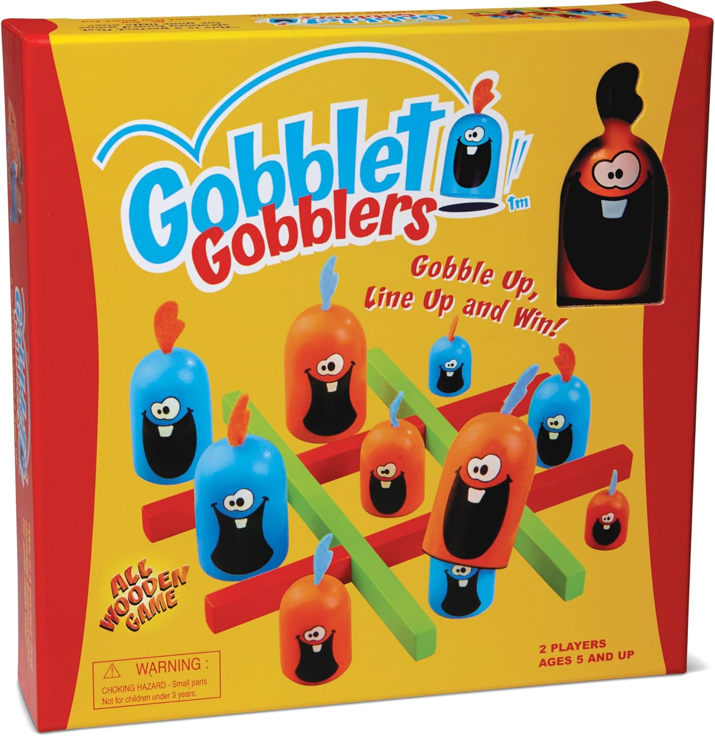 Gobblet Gobblers, Plastic - Tic Tac Toe Strategy Game for Kids, Families and Adults, Educational and Award Winning