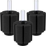 Aquarium Bio Sponge Filter Quiet Betta Fry Shrimp and Small Fish Foam Filter for Fish Tank up to 30 Gallons, 3 Pack