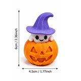 Halloween Desktop Decor Ornament 1 Set Creative 3D Pumpkin Base Ghost Hat for Office Home Party Decoration