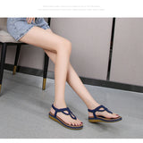 Women'S Bohemian Flat Sandals – Summer Roman Style Beach Shoes