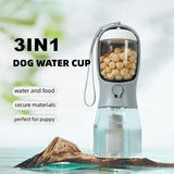 Dog Water Cup Drinking Food Garbage Bag Three-In-One Portable Small Multi-Functional Pet Cups Pets Supplies