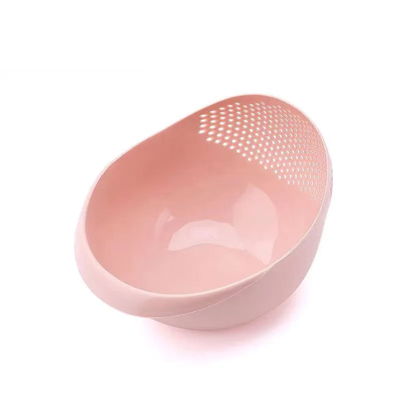 2-In-1 Rice Strainer Beans Washer Strainers and Colanders-Washing Bowl for Vegetables and Fruits Kitchen Supplies Accessories